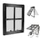 NAMSAN Pet Door for Screen Door Sliding Dog Screen Door Inner Size 12 x 16 inches Lockable Doggy Door Magnetic Automatic Closing