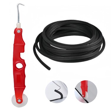 Screen Repair Kit  3 in 1 Screen Tools Including Screen Roller with Bearing  Removal Hook  Screen Spline 32 ft for Replacing  Installing Door Window Screen