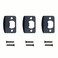 SUMBIN Replacement Products Strike Plate Full Lip 214 x 158 for Knob or Latch 14 Thick Black 3 PCS