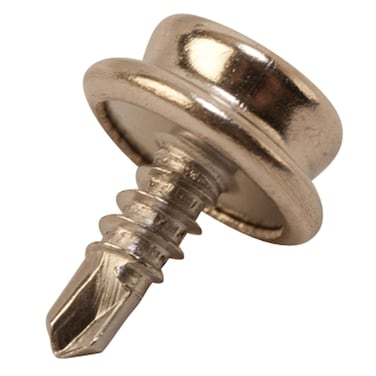 Sea Dog Canvas Snap Stud  8 Sheet Metal Self Tap Screw 13cm  NickelPlated Brass