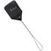 Trieez 175 Sturdy Leather Fly Swatter  Heavy Duty Flyswatter with Durable Metal Handle Rustic Bug Swatter for Flies Bees and Mosquitoes  Black