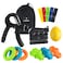 Hand Grip Strengthener Set Forearm Adjustable Resistance Hand Gripper Finger Exerciser Finger Stretchers Grip Rings Hand Exerciser Stress Relief