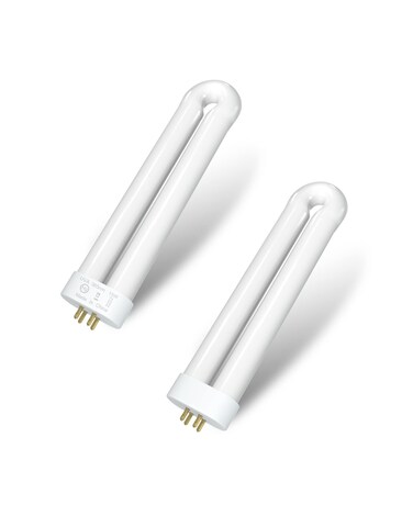 Dichroma Bug Zapper Light Bulb Replacement for Most 15W Bug Zapper with 4Pin Base U Shaped Twin Tube Bulb for T6 T8 T9 2 Pack