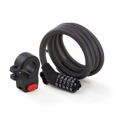 SegwayNinebot Segway Ninebot 5Digit Combination Cable Lock for Bikes and Scooters Black Large