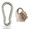 GRANDBUY Large Spring Snap Hook Carabiner 304 Stainless Steel Snap Hook Heavy Duty Carabiner Clip Stainless Steel Spring Snap Hook Carabiner Carabiner Outdoor