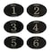 StayMax Locker Number Signs Door Sign with SelfAdhesive Tape Number Black 150
