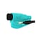 resqme The Original Emergency Keychain Car Escape Tool 2in1 Seatbelt Cutter and Window Breaker Made in USA Teal Compact Emergency Hammer
