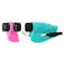 resqme Family Pack of 3 The Original Emergency Keychain Car Escape Tool 2in1 Seatbelt Cutter and Window Breaker Made in USA Pink White Teal  Compact Emergency Hammer