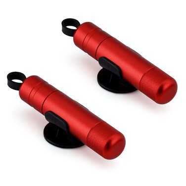 Yitexin 2 Pack Window Breaker Seatbelt Cutter 2 in 1 Portable Car Window Breaker Tool Hammer Auto Rescue Seat Belt Cutter and Glass Breaker Red