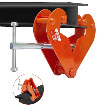 TKK Beam Lifting Clamp 2200Lbs1Ton load Capacity Beam Clamp 3inch9inch adjustable Opening FlangeGirder Clamp tool for Lifting Rigging Orange 2200Lb