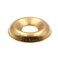 PrimeLine 9083654 Finishing Washers Countersunk 8 Brass Plated Steel 50Pack