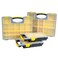 Stalwart 75MJ4645102 Parts and Crafts Portable Storage Organizer Box Set of 4 YellowBlack