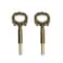 ECUDIS Pack of 2 Lamp Keys Socket Turn Keys Replacement Switch Knobs Brass Finish