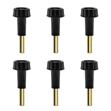 ECUDIS Pack of 6 OnOff Replacement Light Lamp Turn Knobs with 12 Extensions Black