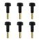 ECUDIS Pack of 6 OnOff Replacement Light Lamp Turn Knobs with 12 Extensions Black