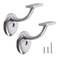 HOME MASTER HARDWARE Hand Rail Stair Brackets Heavy Duty Stainless Steel Stair Support for Stairways Home or Office Staircase Handrail 2 Pack