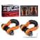 AMBULL Shackles 34 D Ring Shackle 2 Pack 45000lb Break Strength with 78 Pin Anti Theft Security Screws Isolator  Washer Kits for Use with Tow Strap Winch Truck Vehicle Recovery Orange