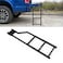 I1MOTOR Universal Tailgate Ladder Adjustable Pickup Truck Tailgate Step Ladder Foldable with Lock Device Stainless Steel Step Grip Plates  Rubber NonSlip Ladder Feet Accessories