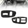 TELFAIR 2 Pcs Graphite Gray Power Lock Switch Trim Bezel Fits 19971999 Camaro