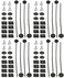 Amtrak Solar Universal Electric Radiator Fan Tie Strap Mounting Kit 4 Pack Zip Ties Straps Tabs Springs