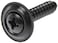 Dorman 961201 Black Phillips Trim Screw  No 10 x 1 In Pack of 5