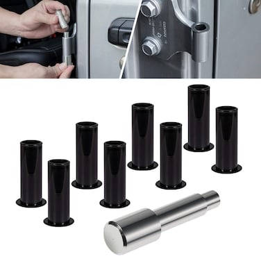 Ecowlboy Door Bushing Removal Tool Hinge Liners For Jeep Wrangler JK JKU JL JLU Sports Sahara Freedom Rubicon Unlimited  Gladiator JT 24Door 20072020 2021 9 Pcs