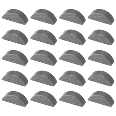 LT Easiyl 20pcs Steel Woodruff Key Motorcycle Ignition Device Semicircle Key Compatible with Bosch Ignition Units Use for Fasteners Mechanical 3X 37X 97mm