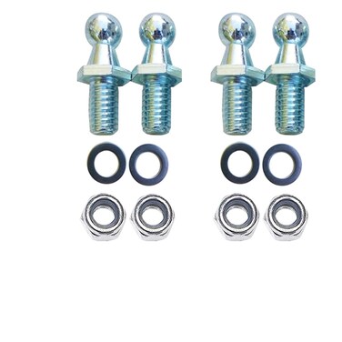 Lagogia Gas Spring Mounting Bracket 10mm Ball Studs With Hardware 51618 Thread x 34 Long Handle for Gas Support Gas Spring Column Shock Mounting Pack of 4