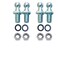 Lagogia Gas Spring Mounting Bracket 10mm Ball Studs With Hardware 51618 Thread x 34 Long Handle for Gas Support Gas Spring Column Shock Mounting Pack of 4