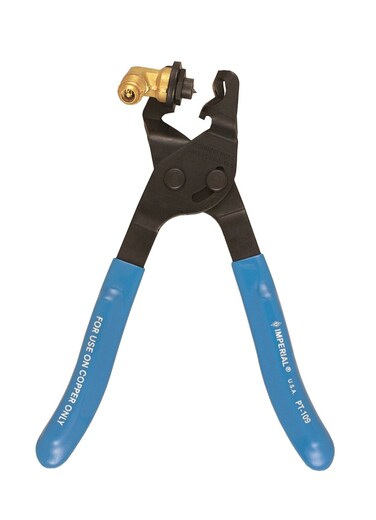 Imperial Tool PT109 Kwik Vise Refrigerant Recovery Tool for use with 14 to 12 OD Copper Tubing