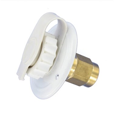 Valterra A010171LF FlushMount Water Inlet  FPT 234 Flange White