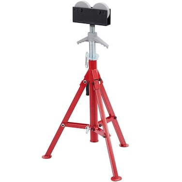 Towallmark Pipe Jack Stand with Roller Head 2852 Inch Adjustable Height1812 Capacity 2500LBS Load CapacityHeavy Duty Carbon Steel Body Steel Jack Stands Red