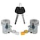 UOIENRT DL108R DL107 Door Lock Set with Key Replacement for 9504 Tacoma 6905135070 6905235070