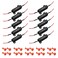 AUXLIGHT 10Pcs Quality 50W 6ohm Load Resistors  Fix LED Turn Signal BlinkerError Code Resistors get very hot during working  Black