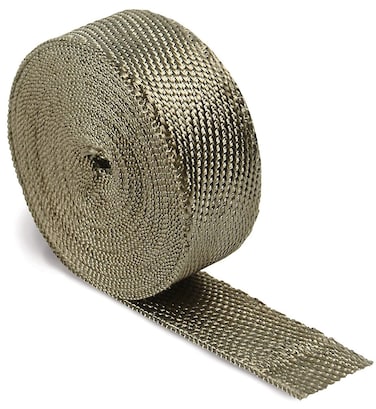 Design Engineering 10098 Titanium 2 x 50 Exhaust Heat Wrap Kit with LR Technology
