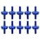 FAEG 10 PCS Check Valve Non Return Wear Resistant One Way Check Valve Plastic Inline Aquarium Air Pump Check Valve with Micro Diaphragm for Fuel Gas Liquid Air Chemical Industry4mm Blue