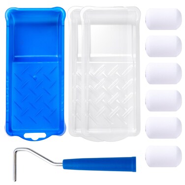 Mister Rui Foam Paint Roller 2 Inch Mini Paint Roller Kit 10 Pack Touch Up Small Paint Roller for Painting Wall Door Cabinet
