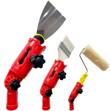 YLTOLOO MultiAngle Paint Brush Extender for High Ceiling Extension Pole Attachments with Rotating Head for Paint Rollers Great for Walls Corners Edges