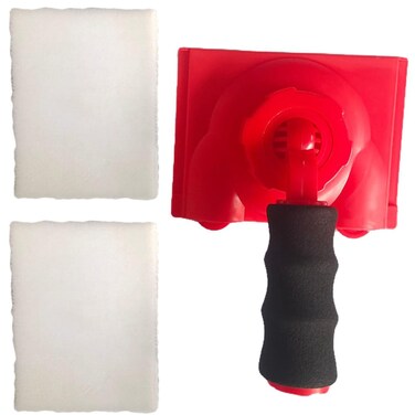 QPINGH Paint Edger Tool for Walls Edge Painting Tool Including Two Replacement Pads Corner Walls  Ceilings Pad Painter Trim Paint Edger Set for Wall Corner High Ceilings