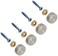 Stuwce 8 PC Stainless Steel Screw CoverCap Full Metal Construction 075 Diameter Fasteners Decorative Mirror SignAdvertising Hardware Nails Construction