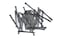 S  31 inch 80 mm Length Fluted Hardened High Carbon Steel Point Tip Wall Masonry Concrete Black Nails 25 pcs