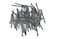 S  27 inch 70 mm Length Fluted Hardened High Carbon Steel Point Tip Wall Masonry Concrete Black Nails 30 pcs