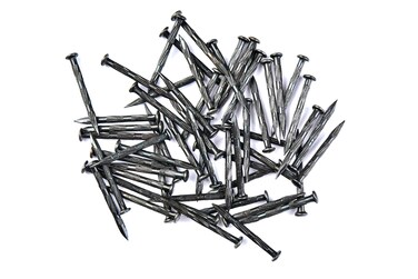 S  2 inch 50 mm Length Fluted Hardened High Carbon Steel Point Tip Wall Masonry Concrete Black Nails 50 pcs