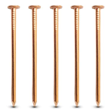 One Stop Outdoor 3 Inch Copper Nails Pack  Pure Copper Nail Spikes USA Made  Solid Reliable Used for Trees Stumps Landscaping and Hobbies 25
