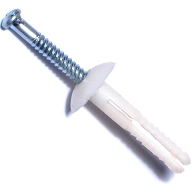 HardtoFind Fastener 014973285425 Nylon Mushroom Nail Drive Anchors 316 x 1 Piece100