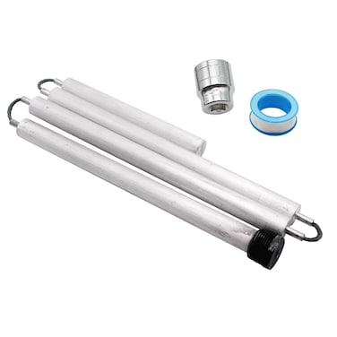 Senlanelec SL003 44 34 NPT Magnesium Flexible Water Heater Anode Rod for Hot Water HeatersIncluding 1116 Hex Socket Tool and Teflon Tape for GE Rheem Reliance Richmond Kenmore Water Heater