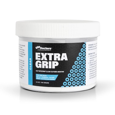 Slip Doctors Extra Grip Clear  NonSkid Clear Additive for Solvent  WaterBased Clear Coatings  Paints
