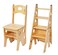 ybaymy Library Chair Ladder Solid Folding Ladder Chair Wood 4Step Stool Display Stand Flower Rack for HomeLibraryKitchen