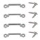 YYST Bimini Steel 1 Inch Mount Bimini Top Pad EyeFootmans Loop 4PK WHardware