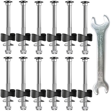 POROHOM 12 PCS Trampoline Screws Long Screw Trampoline Replacement PartsAntiLoose Trampoline Bolts and NutsTrampoline Accessories Trampoline Stability Tool 3 in